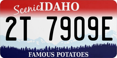 ID license plate 2T7909E