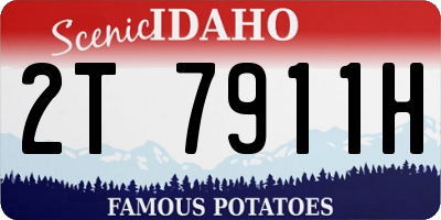 ID license plate 2T7911H