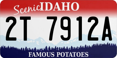 ID license plate 2T7912A