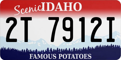 ID license plate 2T7912I