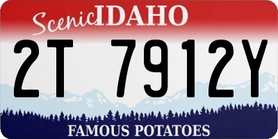 ID license plate 2T7912Y