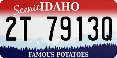 ID license plate 2T7913Q