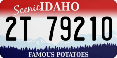 ID license plate 2T7921O