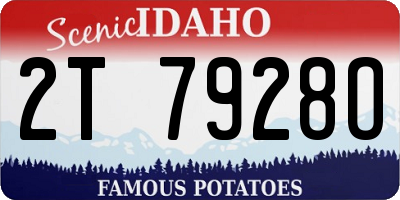 ID license plate 2T7928O