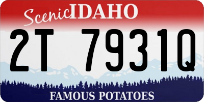 ID license plate 2T7931Q