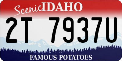 ID license plate 2T7937U