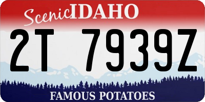 ID license plate 2T7939Z