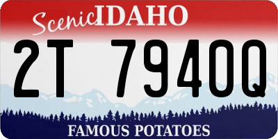 ID license plate 2T7940Q