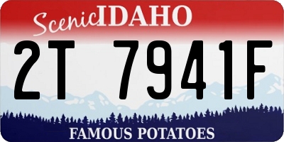 ID license plate 2T7941F