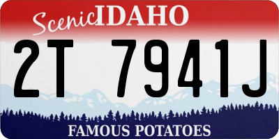 ID license plate 2T7941J