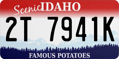 ID license plate 2T7941K