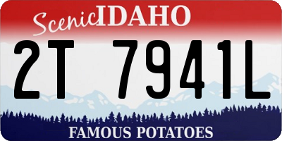 ID license plate 2T7941L