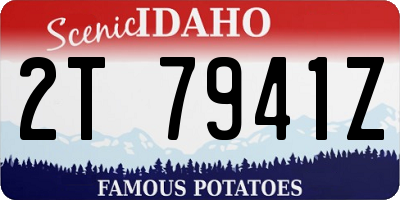 ID license plate 2T7941Z