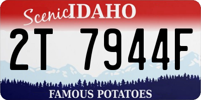 ID license plate 2T7944F