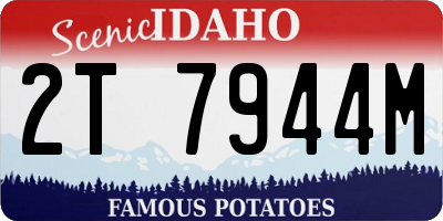 ID license plate 2T7944M