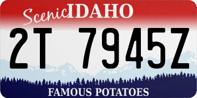 ID license plate 2T7945Z