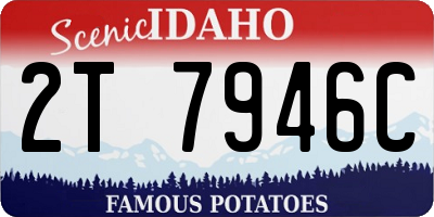 ID license plate 2T7946C