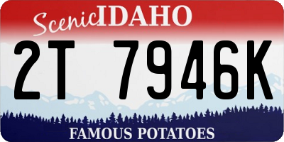ID license plate 2T7946K