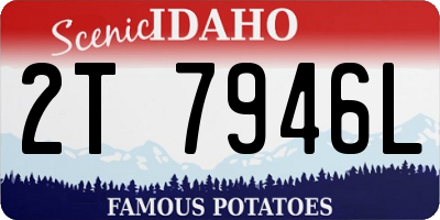 ID license plate 2T7946L