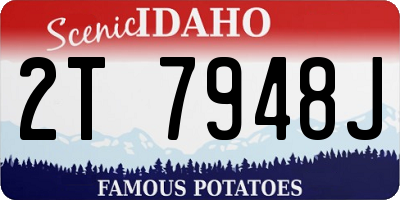ID license plate 2T7948J