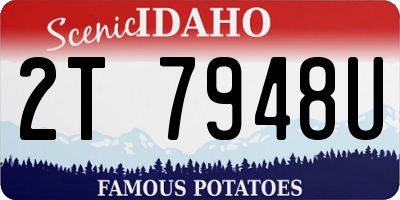 ID license plate 2T7948U