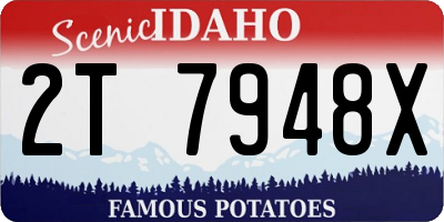 ID license plate 2T7948X