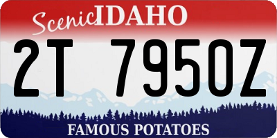 ID license plate 2T7950Z