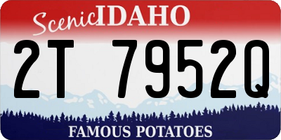 ID license plate 2T7952Q