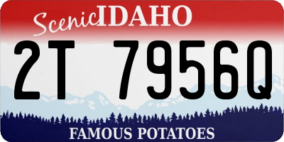 ID license plate 2T7956Q