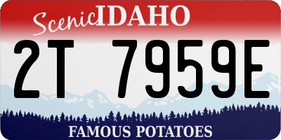 ID license plate 2T7959E