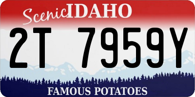 ID license plate 2T7959Y
