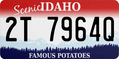 ID license plate 2T7964Q