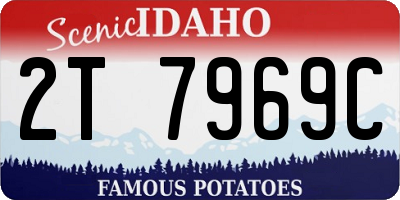 ID license plate 2T7969C