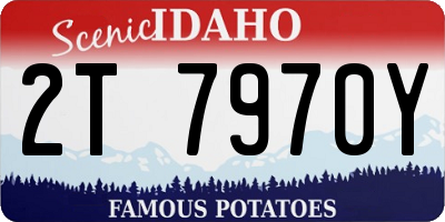 ID license plate 2T7970Y