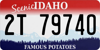 ID license plate 2T7974O
