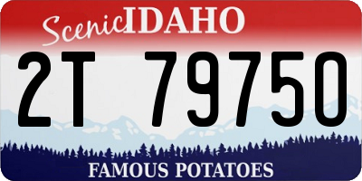 ID license plate 2T7975O