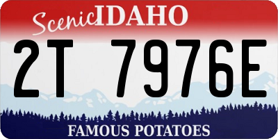 ID license plate 2T7976E