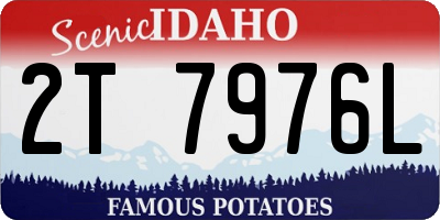 ID license plate 2T7976L