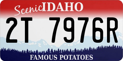 ID license plate 2T7976R