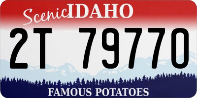 ID license plate 2T7977O