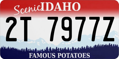 ID license plate 2T7977Z