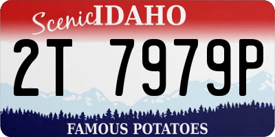 ID license plate 2T7979P