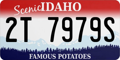 ID license plate 2T7979S