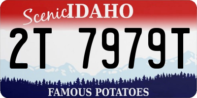 ID license plate 2T7979T