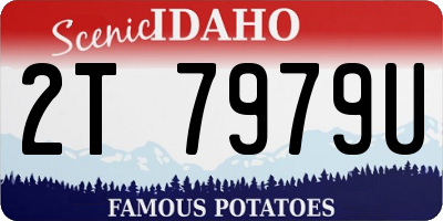 ID license plate 2T7979U