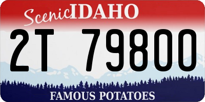 ID license plate 2T7980O