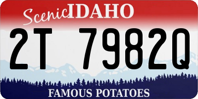 ID license plate 2T7982Q