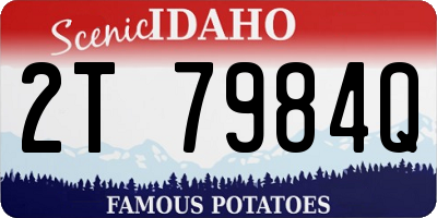 ID license plate 2T7984Q