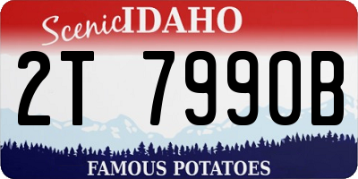ID license plate 2T7990B