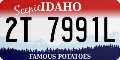 ID license plate 2T7991L